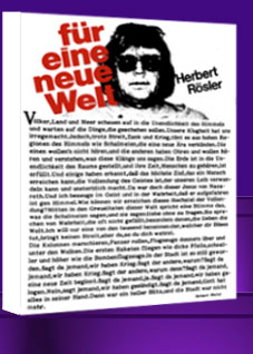 Buchtitelblatt für eine neue Welt von Herbert Rösler